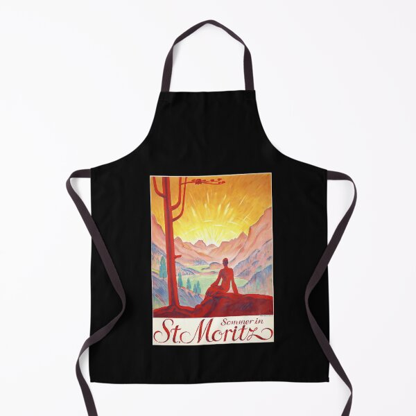 Item preview, Vintage Travel Poster | Sommer in St. Moritz | Swiss Alps Art | Vibrant Fauvist Palette | Elegant & Sophisticated Design designed and sold by artofuniverse.