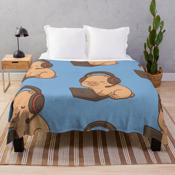 Item preview, Kawaii Capybara Gaming Time – Cute Adorable Capybara Design designed and sold by RyoSaeba90.
