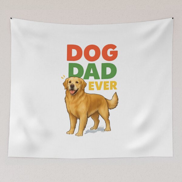 Item preview, Dog Dad Ever Typography Design designed and sold by DariaOltes.