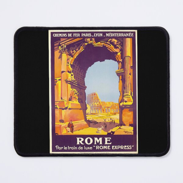 Item preview, Vintage Travel Poster | Rome Express 1921 by Roger Broders | Art Deco Style | Historic & Exotic Destinations designed and sold by artofuniverse.