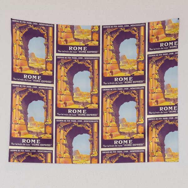 Item preview, Vintage Travel Poster | Rome Express 1921 by Roger Broders | Art Deco Style | Historic & Exotic Destinations designed and sold by artofuniverse.