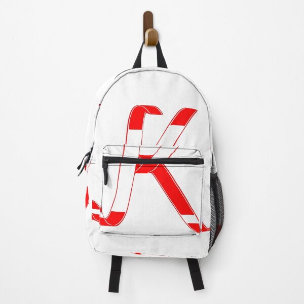 Item preview, Letter K – Retro Red Ribbon Monogram Calligraphy designed and sold by uncoXab.