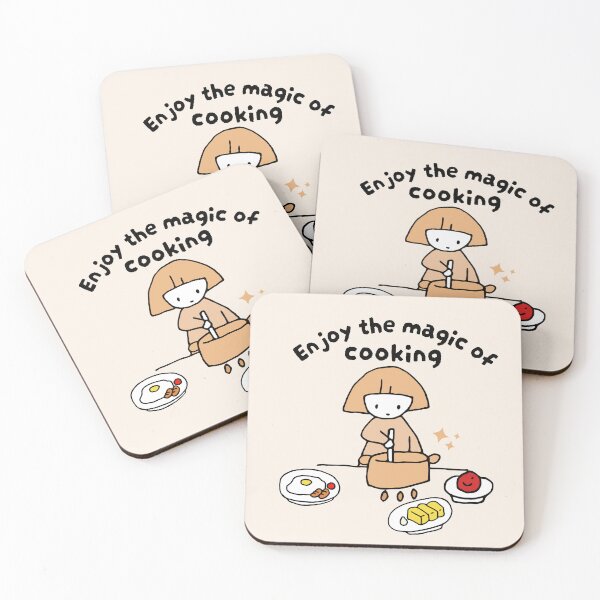 Item preview, Enjoy the Magic of Cooking – Cute Wholesome Kitchen Art Design designed and sold by TheBeeKindSpace.