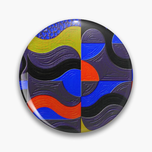 Item preview, 4 part dark fluorescence oil abstract geometric colorful design designed and sold by SmashingDeals.