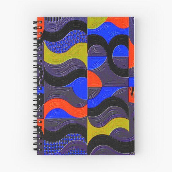 Item preview, 4 part dark fluorescence oil abstract geometric colorful design designed and sold by SmashingDeals.