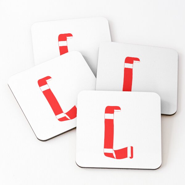 Item preview, Letter L – Retro Red Ribbon Monogram Calligraphy designed and sold by uncoXab.