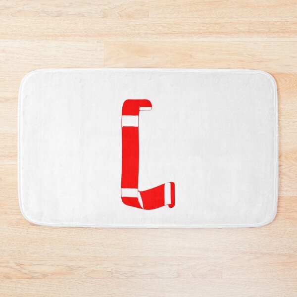 Item preview, Letter L – Retro Red Ribbon Monogram Calligraphy designed and sold by uncoXab.