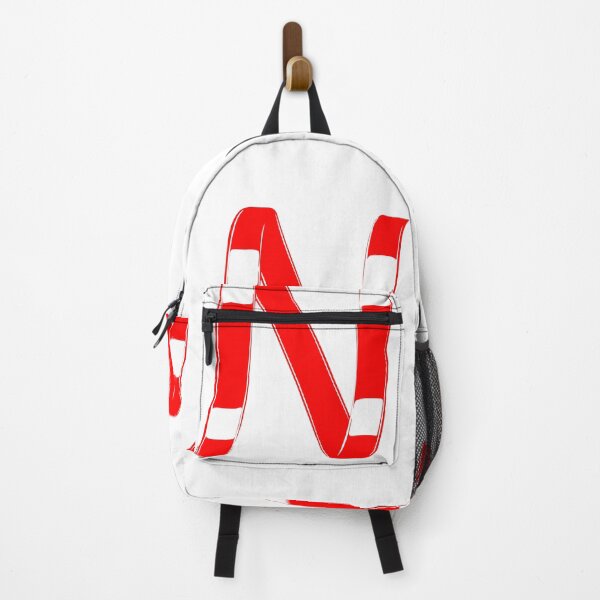 Item preview, Letter N – Retro Red Ribbon Monogram Calligraphy designed and sold by uncoXab.