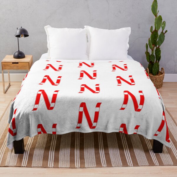 Item preview, Letter N – Retro Red Ribbon Monogram Calligraphy designed and sold by uncoXab.