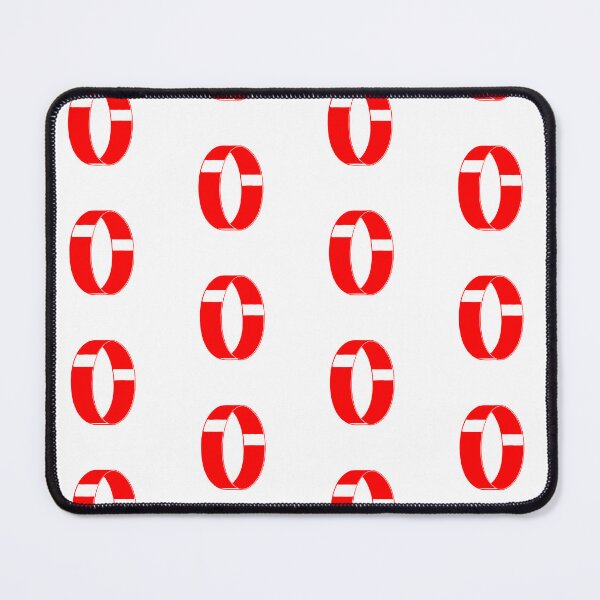 Item preview, Letter O – Retro Red Ribbon Monogram Calligraphy designed and sold by uncoXab.