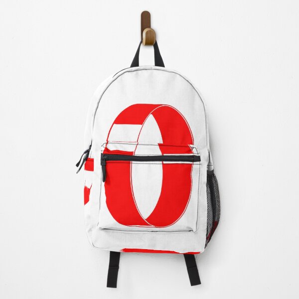 Item preview, Letter O – Retro Red Ribbon Monogram Calligraphy designed and sold by uncoXab.