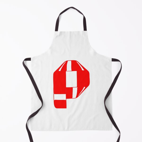 Item preview, Letter P – Retro Red Ribbon Monogram Calligraphy designed and sold by uncoXab.