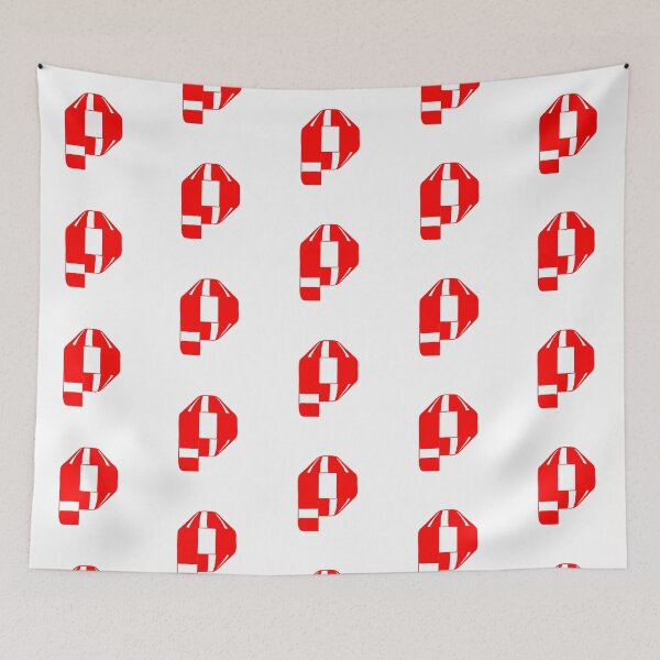 Item preview, Letter P – Retro Red Ribbon Monogram Calligraphy designed and sold by uncoXab.