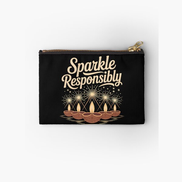 Item preview, Sparkle Responsibly – Diwali Safety Design designed and sold by Jollys-ArtShop.