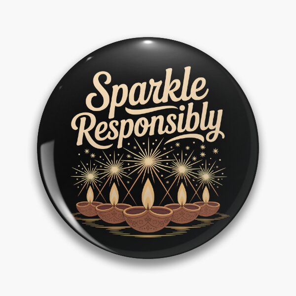Item preview, Sparkle Responsibly – Diwali Safety Design designed and sold by Jollys-ArtShop.