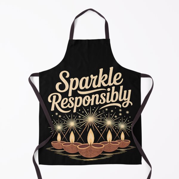 Item preview, Sparkle Responsibly – Diwali Safety Design designed and sold by Jollys-ArtShop.