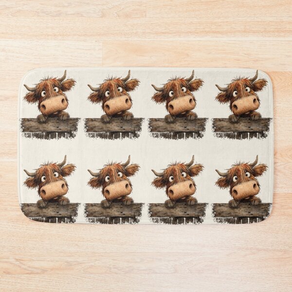 Item preview, Cute HiGHLaND CoW PRiNT SCoTTiSH ' Albert ' Designs BY SHiRLeY MacARTHuR designed and sold by Shirley MacArthur Art.