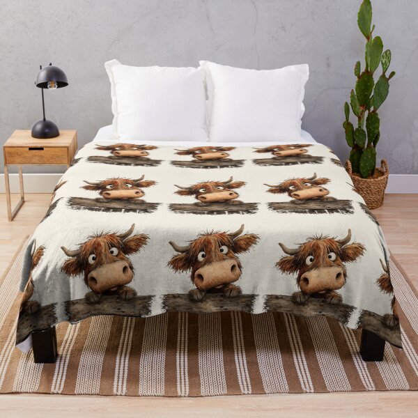 Item preview, Cute HiGHLaND CoW PRiNT SCoTTiSH ' Albert ' Designs BY SHiRLeY MacARTHuR designed and sold by Shirley MacArthur Art.