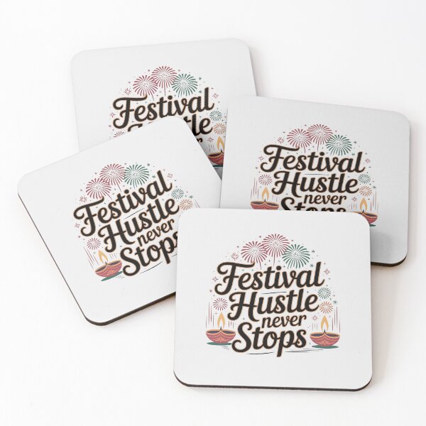 Item preview, Festival Hustle Never Stops – Diwali Celebration Design designed and sold by Jollys-ArtShop.