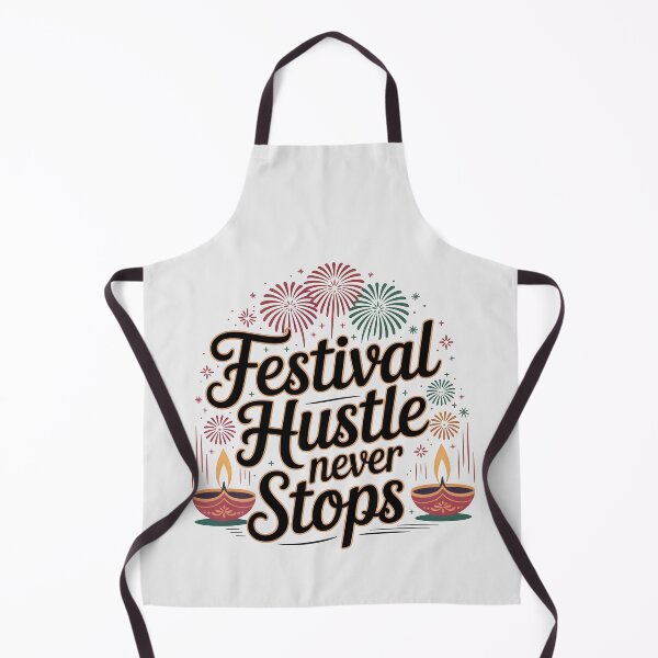 Item preview, Festival Hustle Never Stops – Diwali Celebration Design designed and sold by Jollys-ArtShop.