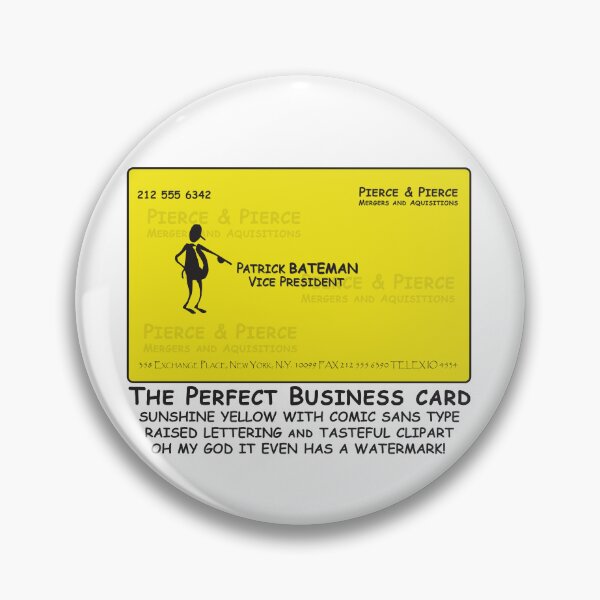 Item preview, Patrick Batemen Comic Sans Business Card designed and sold by McPod.