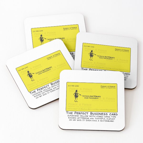 Item preview, Patrick Batemen Comic Sans Business Card designed and sold by McPod.