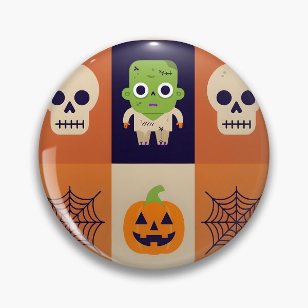 Item preview, Zombie, Skull and Pumpkin Pattern designed and sold by NightTimeJ.