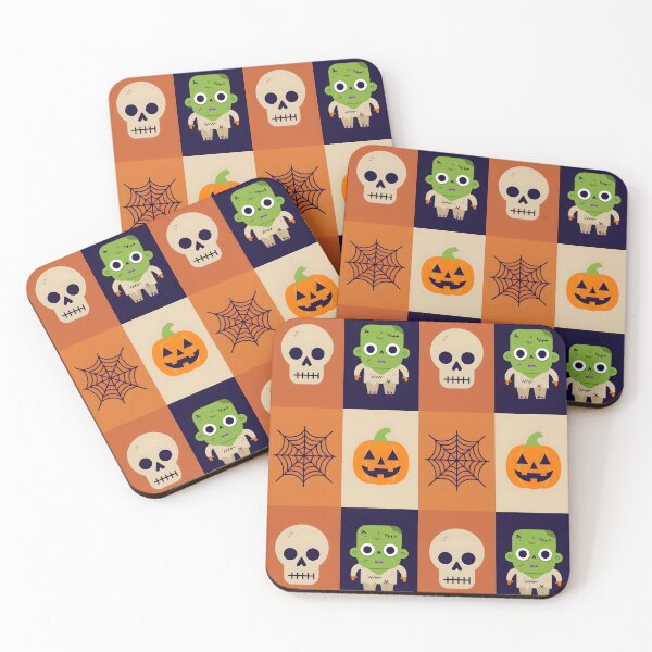 Item preview, Zombie, Skull and Pumpkin Pattern designed and sold by NightTimeJ.