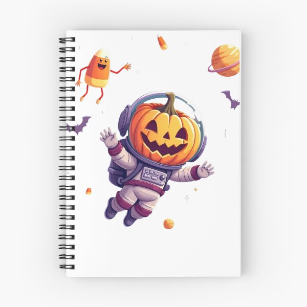 Item preview,  jack-o'-lantern astronaut floating in space designed and sold by HorizonStores.