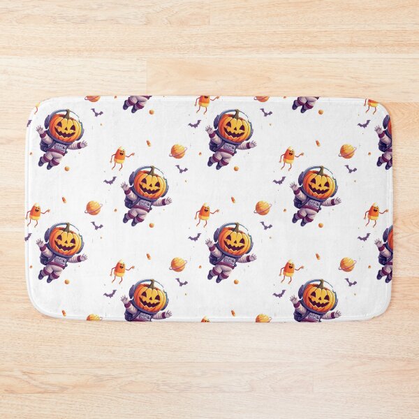 Item preview,  jack-o'-lantern astronaut floating in space designed and sold by HorizonStores.
