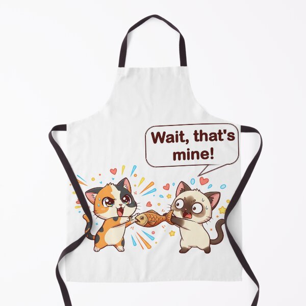 Item preview, Chibi Cat Food Fight – Calico vs Siamese Battle for Fish designed and sold by meesub.