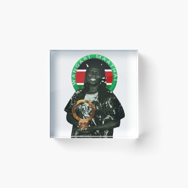 Item preview, Vintage Wangari Maathai - Pan-African Environmental activist | Kenyan Art designed and sold by Youngkev-arts.