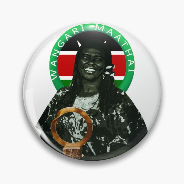 Item preview, Vintage Wangari Maathai - Pan-African Environmental activist | Kenyan Art designed and sold by Youngkev-arts.