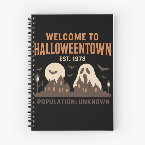 Item preview, Welcome to Halloweentown – Population Unknown Vintage Horror Design designed and sold by AddictiveDesign.