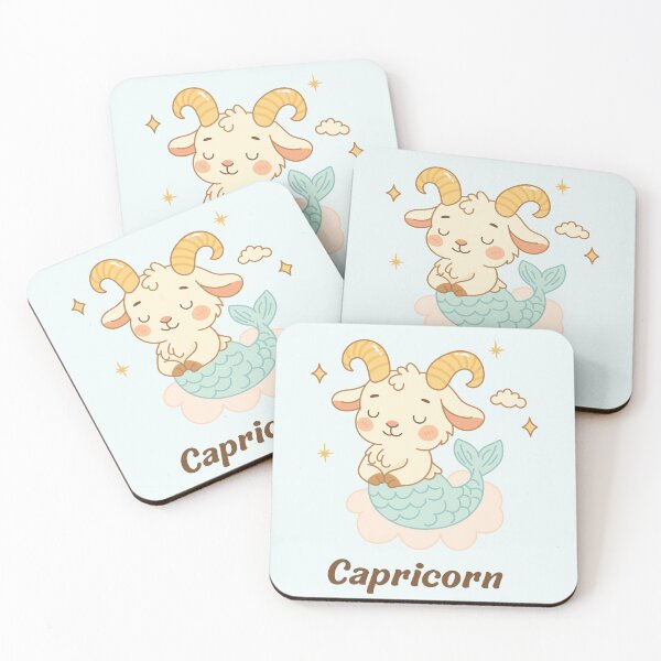 Item preview, Kawaii Capricorn zodiac sign  designed and sold by FatBirdie.
