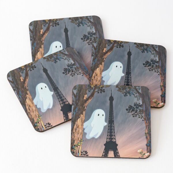 Item preview, Ghost at Sunset in Paris – Eiffel Tower Dreamscape designed and sold by EmeraldeaArt.