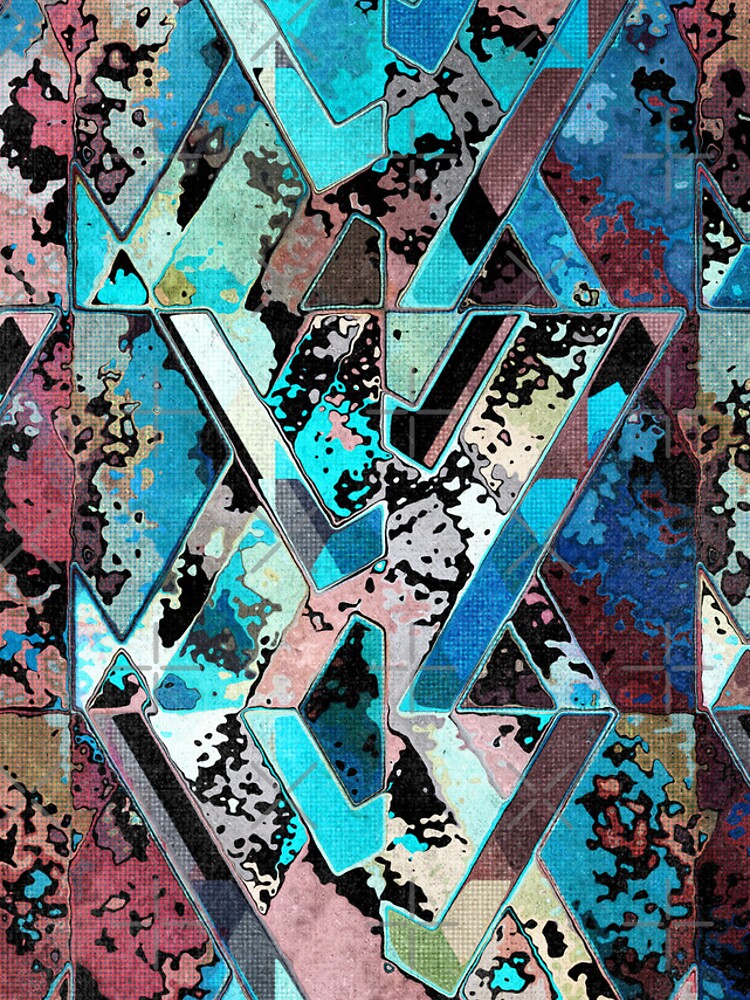 Thumbnail 5 of 5, iPhone Case, Colorful Geometric Abstract Pattern designed and sold by perkinsdesigns.