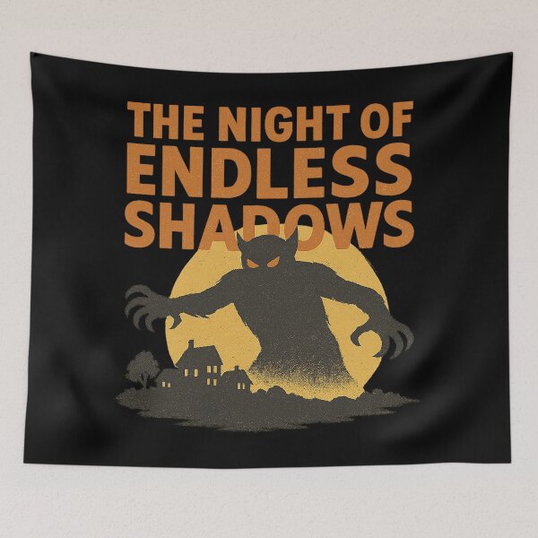 Item preview, The Night of Endless Shadows – Retro Monster Horror Design designed and sold by AddictiveDesign.