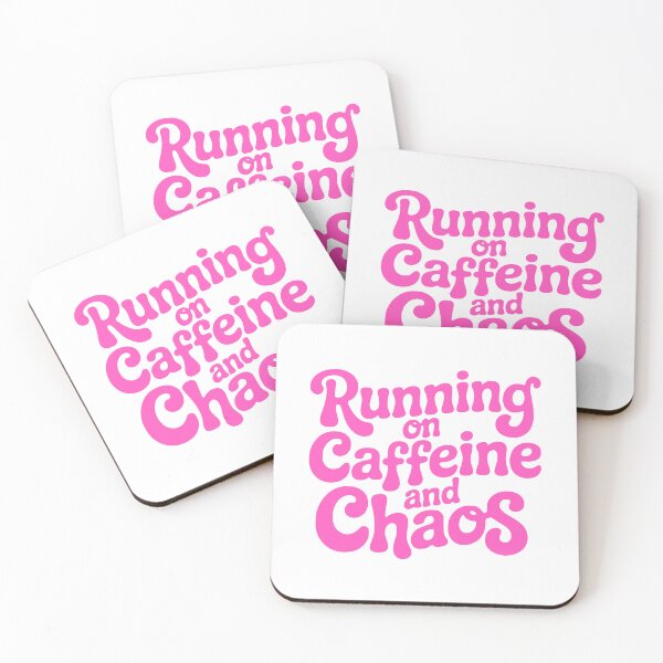 Item preview, Running On Caffeine And Chaos! Pink Coffee Girlie designed and sold by PMCreative.