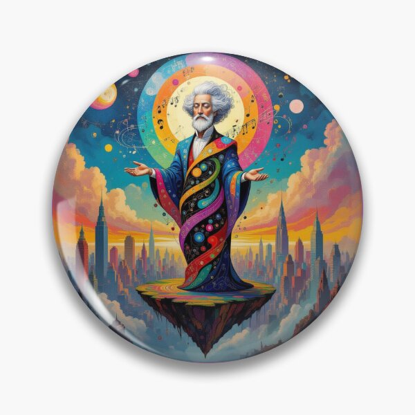 Item preview, Cosmic Composer – Floating Wisdom & Musical Light over the City of Stars designed and sold by FotoworldEdel.