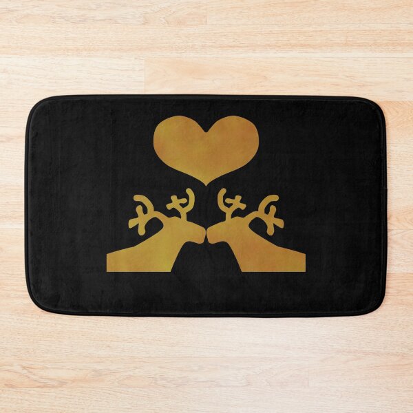 Item preview, Golden Reindeer couple on black - Calm, Sensory-Friendly designed and sold by CreaTwinkles.