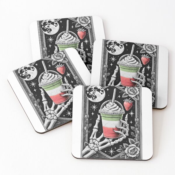 Item preview, The Strawberry Matcha Latte - Mystical Tarot Card designed and sold by MaPaWaClothing.