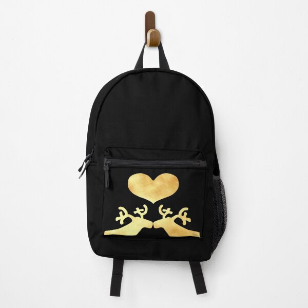 Item preview, Golden Reindeer couple on black - Calm, Sensory-Friendly designed and sold by CreaTwinkles.