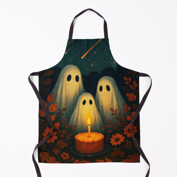 Item preview, Autumn Ghost Birthday – Meteor Shower Celebration Among Fall Florals designed and sold by EmeraldeaArt.