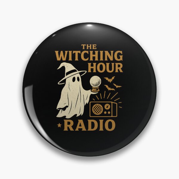 Item preview, The Witching Hour Radio – Vintage Ghost and Crystal Ball Design designed and sold by AddictiveDesign.