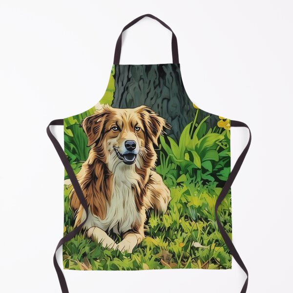 Item preview, Australian Shepherd with Tulips designed and sold by tomorrowsart.