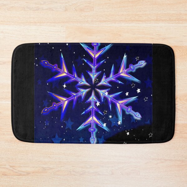 Item preview, A shining snow crystal in a starry winter night designed and sold by AnnabellaRh.