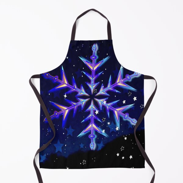 Item preview, A shining snow crystal in a starry winter night designed and sold by AnnabellaRh.