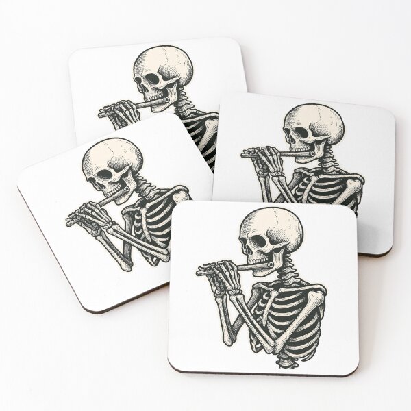 Item preview, Melody of Bones – Flute-Playing Skeleton in Mystic Forest designed and sold by luckyyouth.