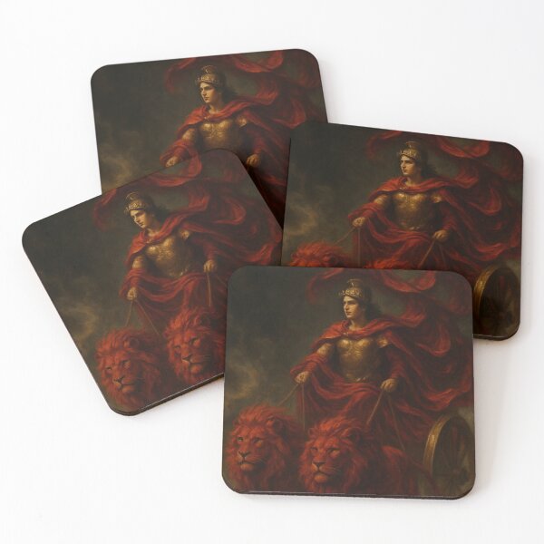 Item preview, The Chariot – Red Velvet Tarot designed and sold by WitchPrint.
